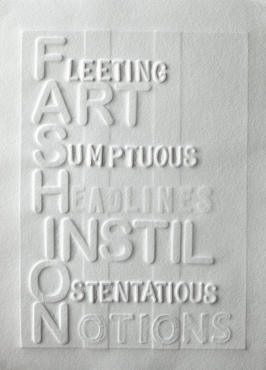 "Typography of Fashion" - Print